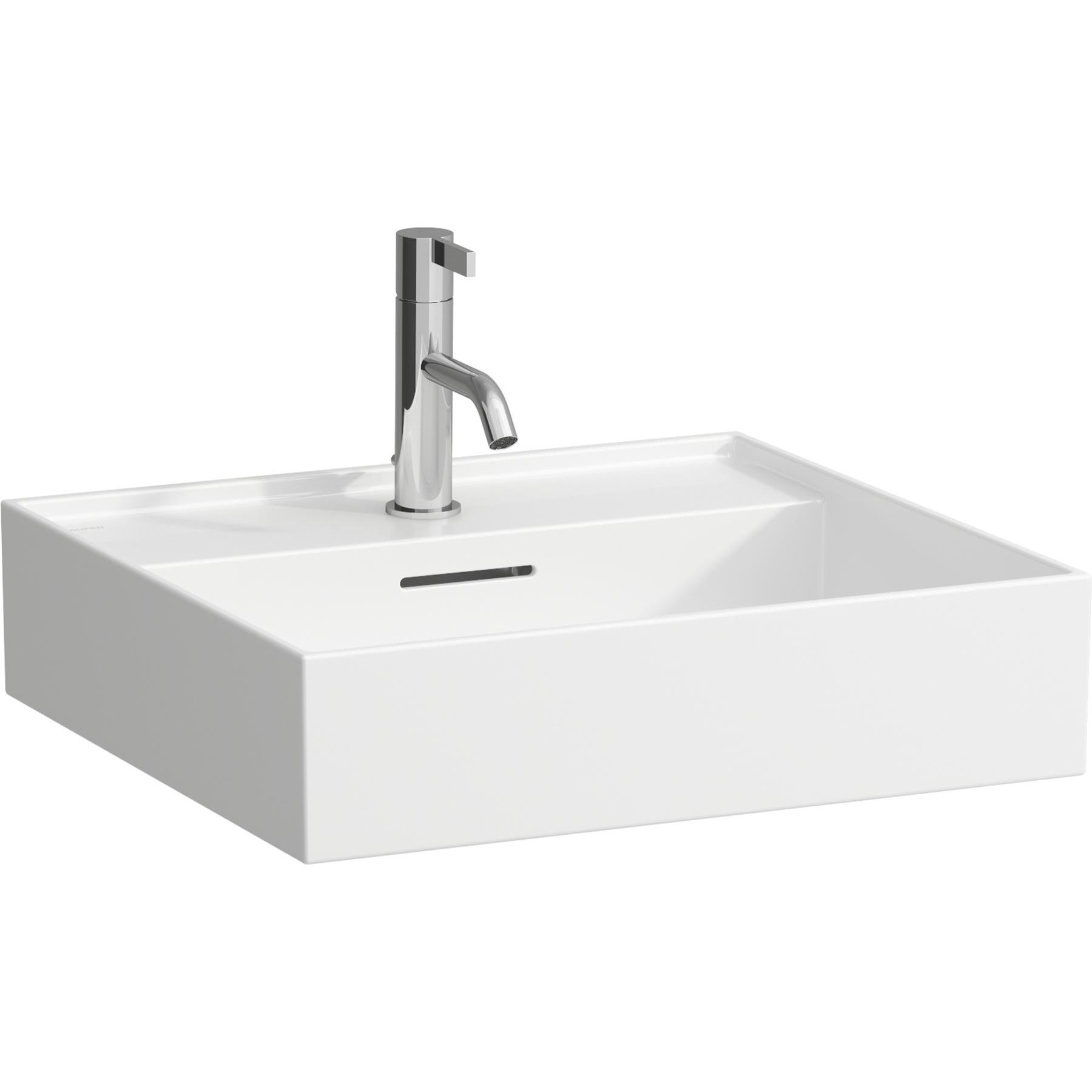 Laufen, Waschbecken, Kartell Aufsatzwaschtisch, 1 Hahnloch, mit Überlauf, 500x460mm, H816332 (545 mm, 500 mm)
