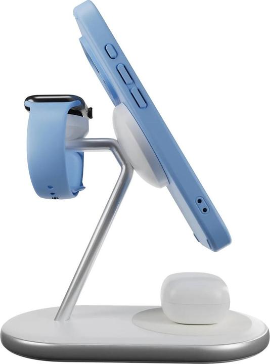 Actual product image Puro Mag Station Qi2 3-in-1 Kabelloses Ladegerät Kompatibel mit MagSafe - Weiss (30 W)