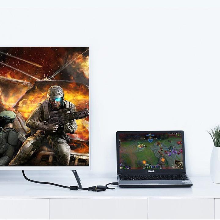 Produktbild Ugreen MM105 HDMI to VGA Adapter, No Audio (Black) (18 cm)