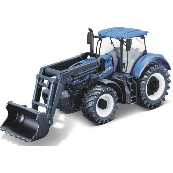 Toymax Tractor w/front loader N.H. T7.615 10cm blue (141504)