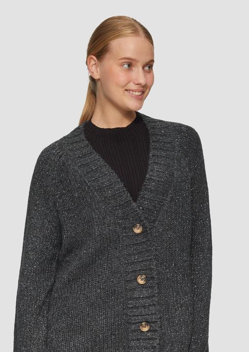 Produktbild S.Oliver Strickjacke Oversized Cardigan mit Glitzergarn und Pailletten (38)