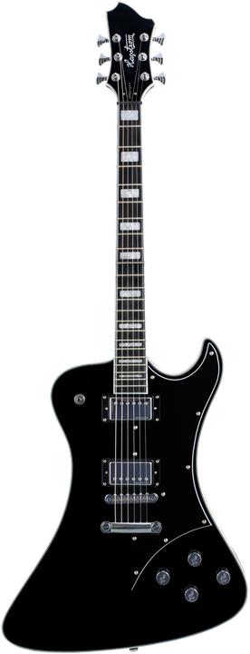 Produktbild Hagstrom E-Gitarre, Fantomen, Black Gloss (E-Gitarre, Mahagoni)
