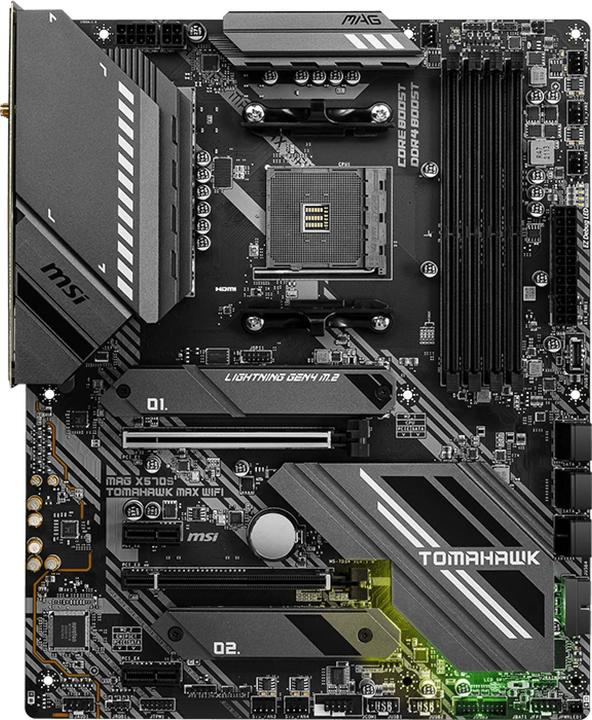 Image du produit MSI X570S Tomahawk Max Wifi (AM4, AMD X570, ATX)