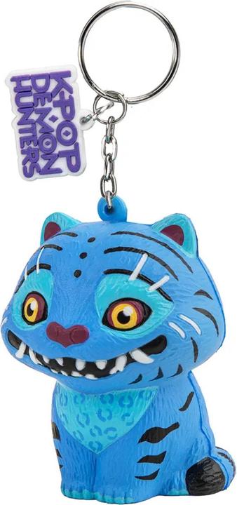 Actual product image Cinereplicas Kpop Demon Hunters Derpy Tiger Squishy Keychain