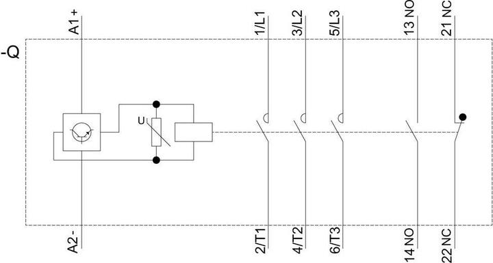 Produktbild Siemens Leistungsschütz 18,5kW 3S 24VDC 40A 3RT2035-3KB40