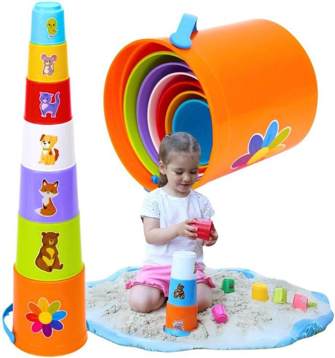 Technok Tassenpyramide mit Eimer