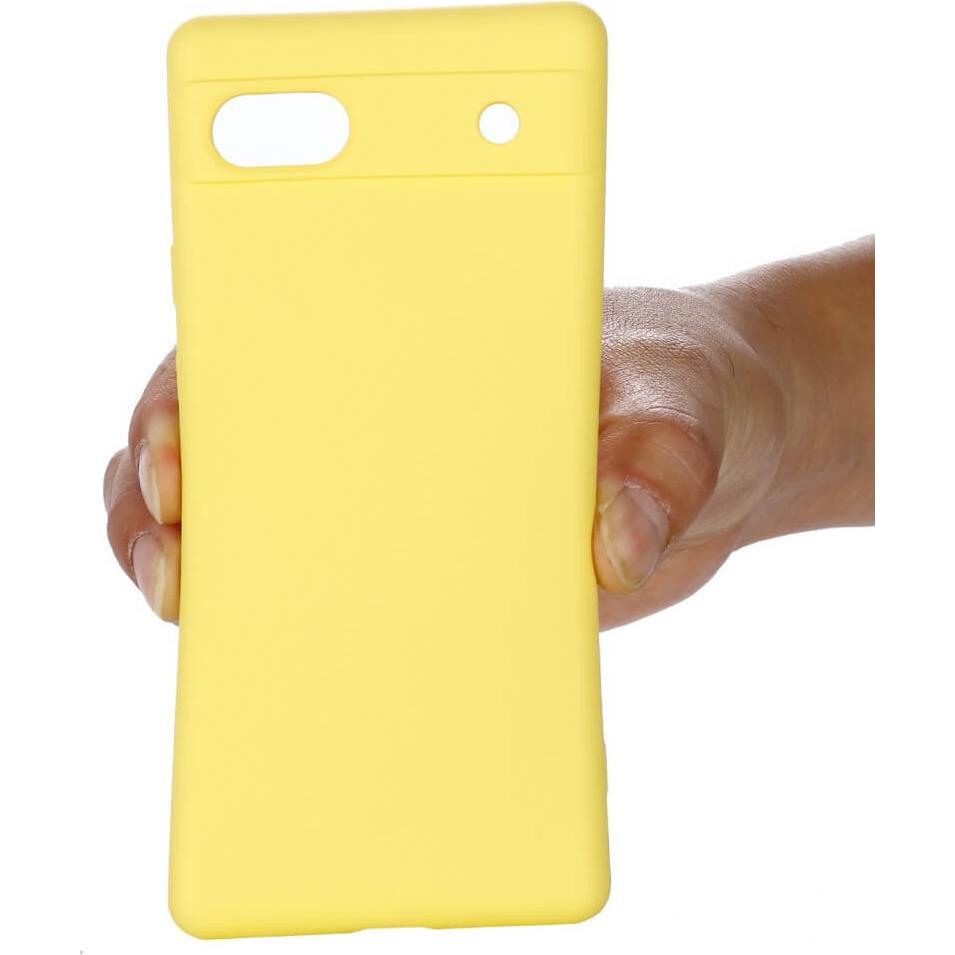 Thumbnail - Cover-Discount Google Pixel 7a - Silikon Gummi Hülle gelb (Google Pixel 7a), Smartphone Hülle, Gelb