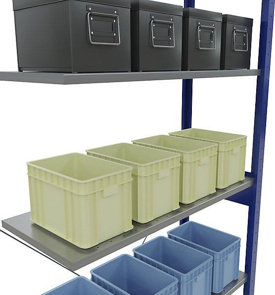 Actual product image eurokraft pro Boltless shelving, single row