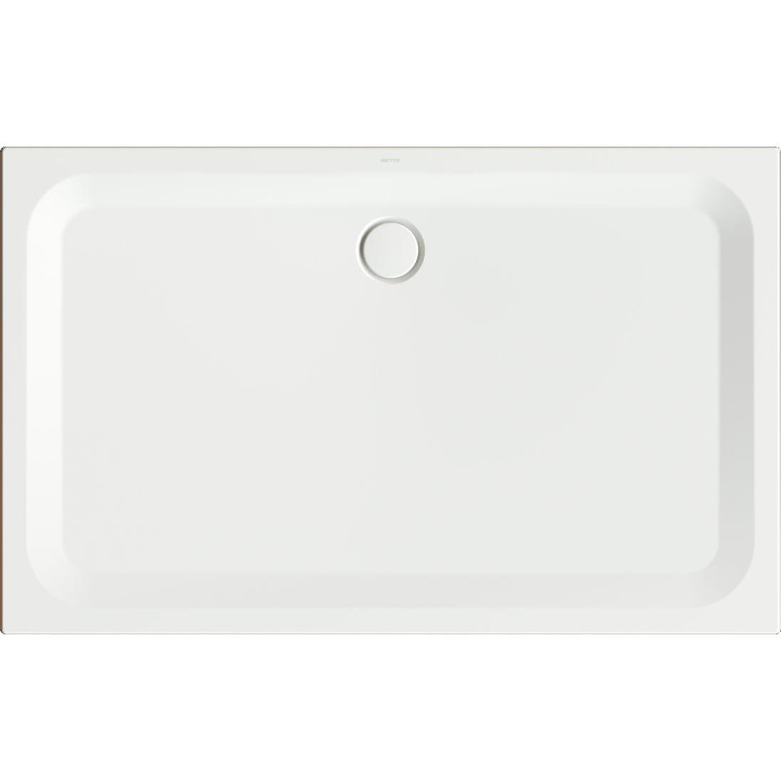 Bette, Duschwanne, Ultra Rechteck-Duschwanne 1600x1000x35mm, mit Glasur Plus, 5967