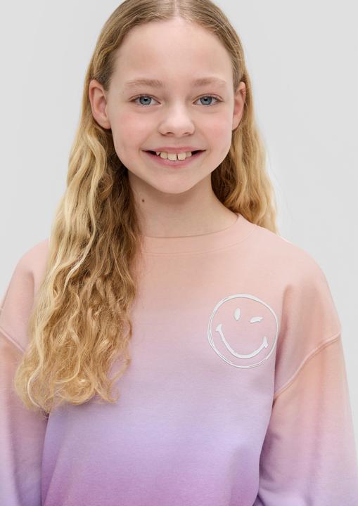 Produktbild s.Oliver Sweatshirt Smiley®-Sweatshirt aus Baumwollmix (M)