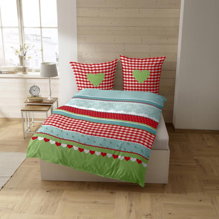 Produktbild Casatex Herz-Karo (Bettwäsche Set, 80 x 80 cm, 135 x 200 cm)