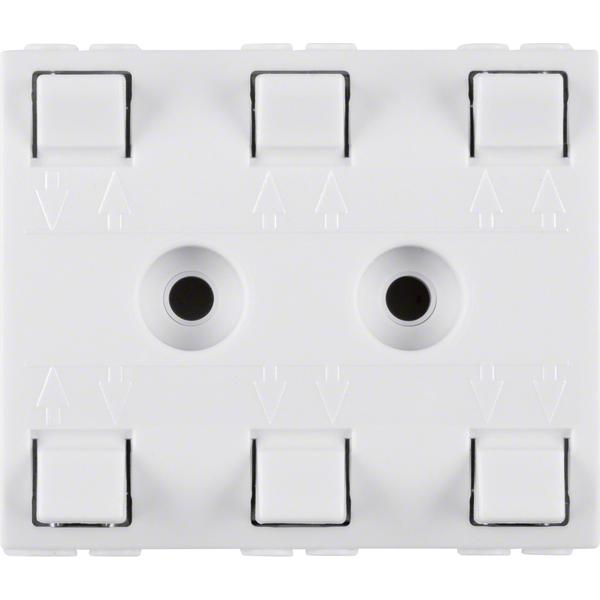 Beru NV-Verteiler 5fach 0162 für Trafo polarweiss, Taster + Schalter, Weiss