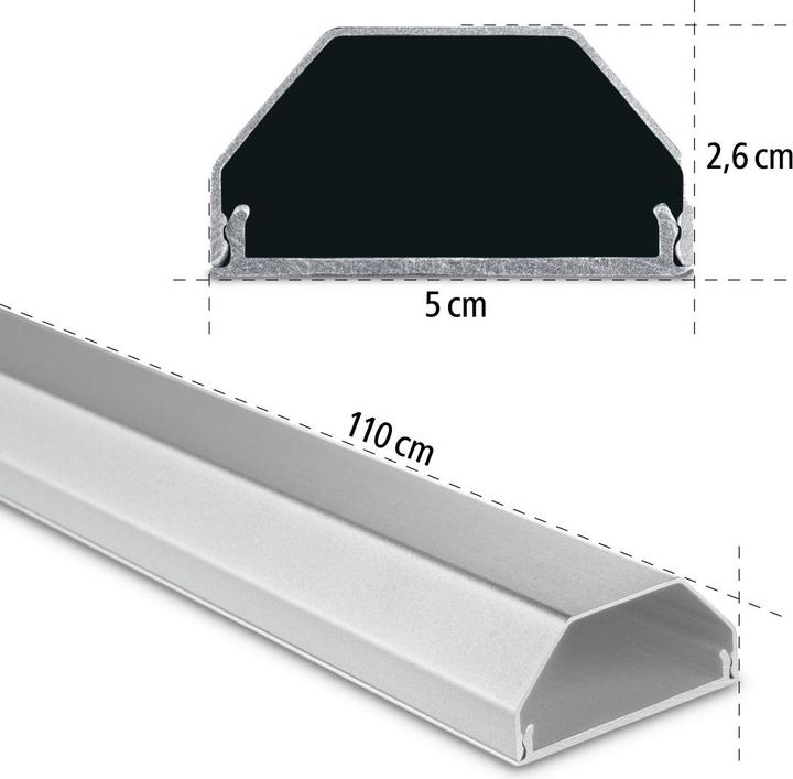 Produktbild Hama Alu-Kabelkanal (Kabelkanal, 110 cm)