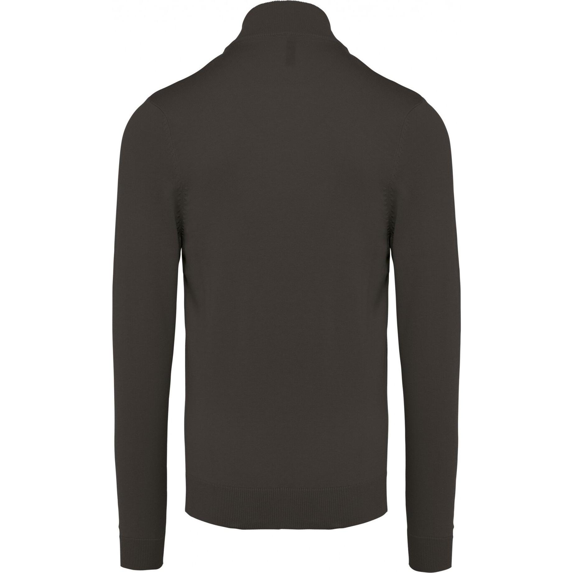 Thumbnail - Kariban, Herren, Pullover, Strickjacke mit Reissverschluss, Grau, (M)