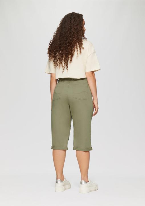 Actual product image S.Oliver Hose Elastische Capri-Hose aus Baumwoll-Satin (44)
