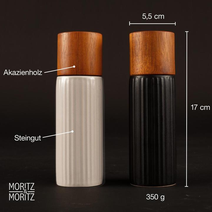 Actual product image Moritz & Moritz Spice mill set with ceramic grinder (Pepper, Salt)