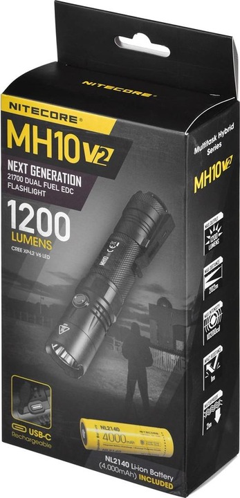 Produktbild Nitecore MH10 V2 - 1200 Lumen (14.70 cm, 1200 lm)