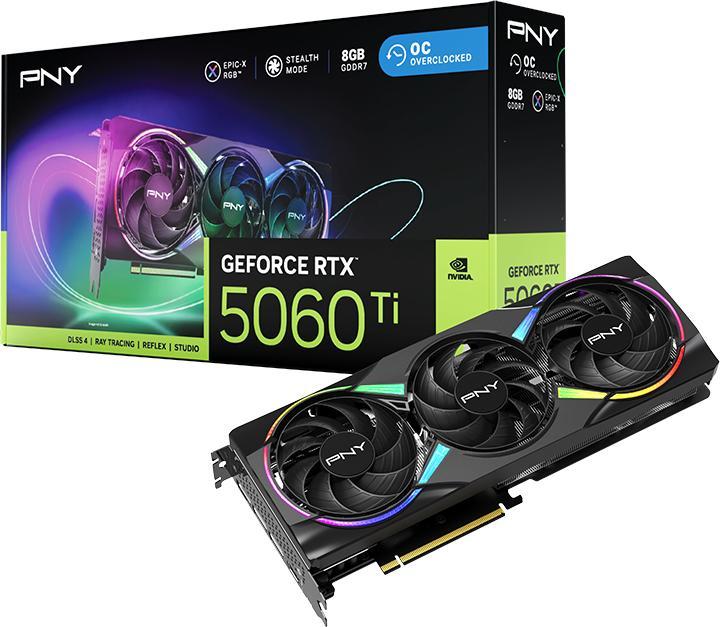 Produktbild PNY GeForce RTX 5060 Ti Epic-X RGB Overclocked Triple Fan (8 GB)