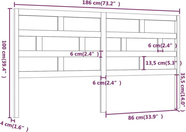 Immagine prodotto VidaXL Dekava (186 x 4 x 100 cm)
