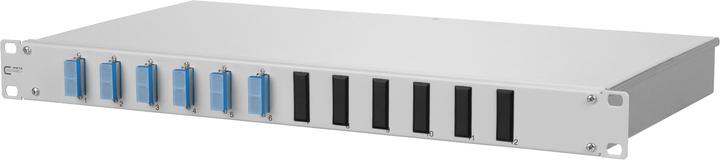 Metz Connect Fibre optic patch panel 6f SC-D 1U OS2 max 6f w.pigtails