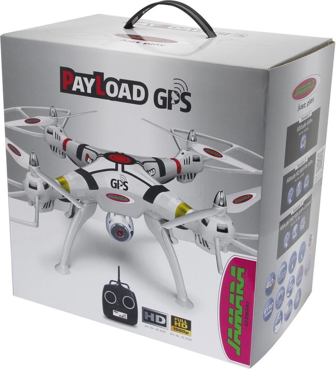 Produktbild Jamara Payload GPS Drone Altitude Full HD Wifi ComingHome (10 min, 2140 g)