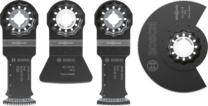 Productafbeelding Bosch Professional Zubehör Blau Zubehör 2608669089 Starlock Bodenbelags-/Montagesägeblätter 4-tlg.