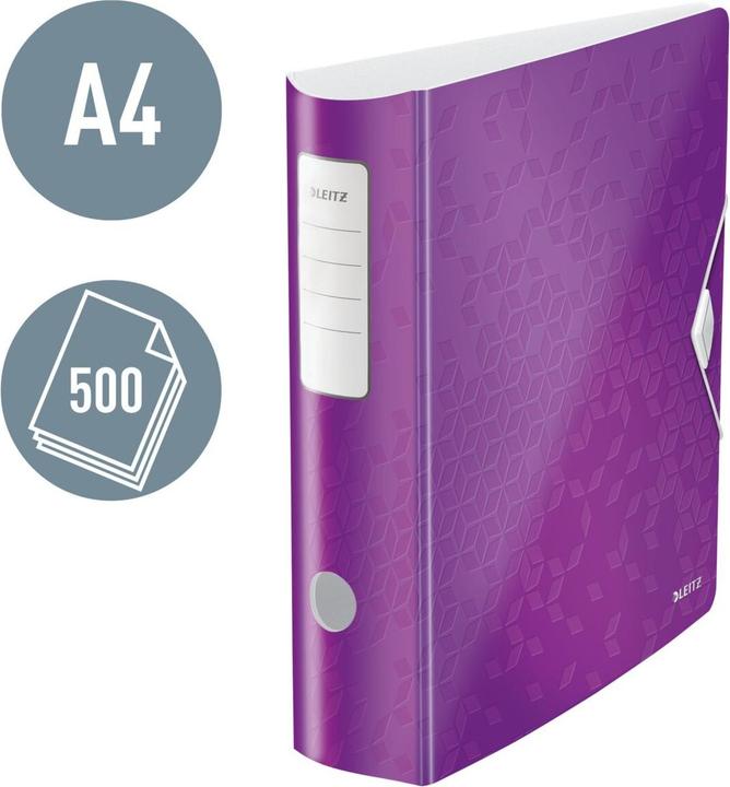 Actual product image Leitz Folder WOW Active 8.2 cm, Purple (A4, 82 mm, 1 Piece)