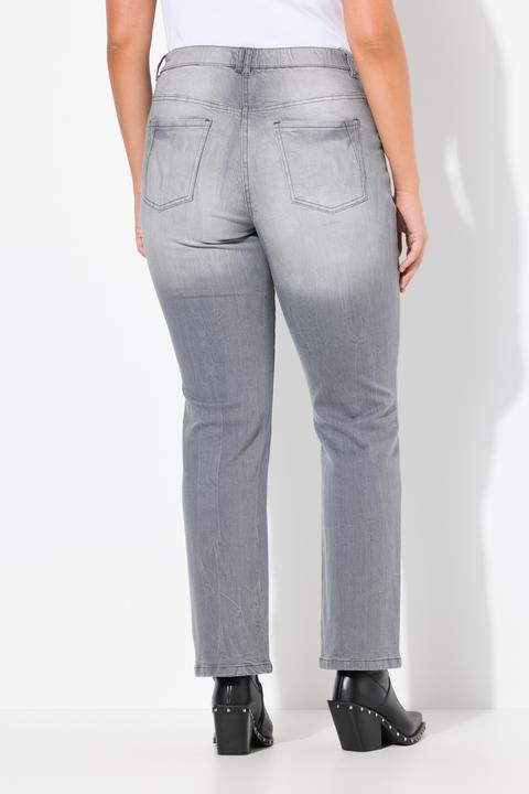 Image du produit Ulla Popken Jean Mandy, jambe droite et large, coutures fantaisie (31)