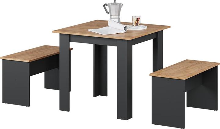 Produktbild Vicco Set Sentio mit 2 Bänken (80 x 80 x 73 cm)