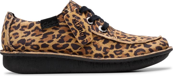 D, leopard suede