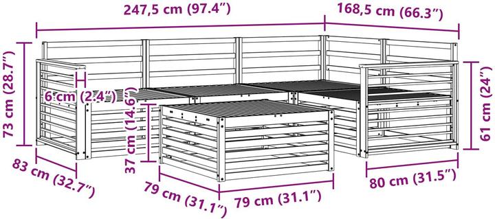 Produktbild vidaXL Outdoor-Sofa