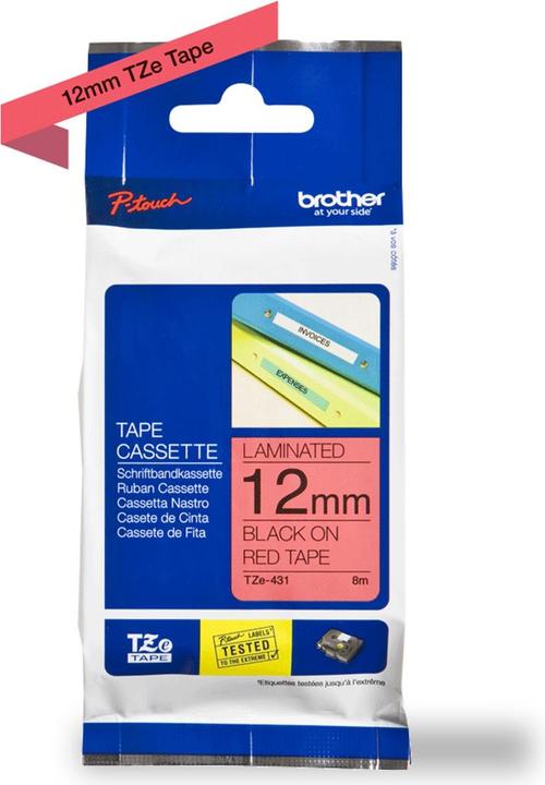 Produktbild Brother Tze-431 (1.20 cm, Rot)