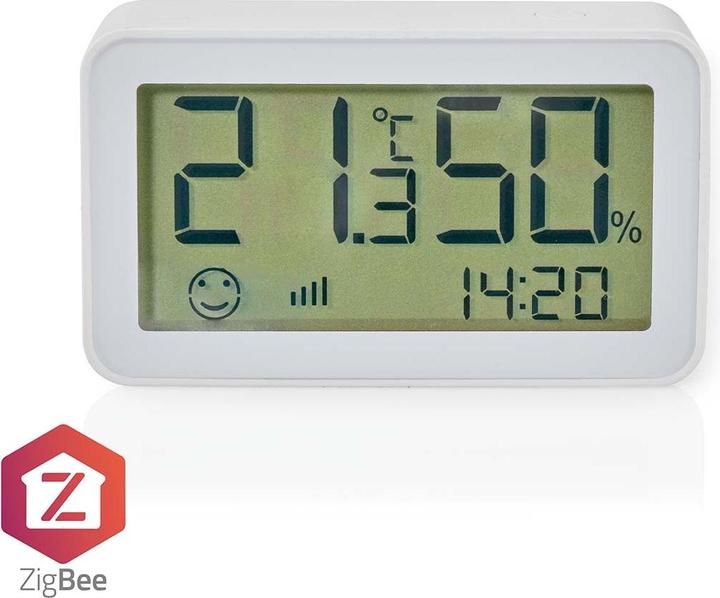 Immagine prodotto JTI SmartLife Klimasensor | Zigbee 3.0 | Batteriebetrieben | Android / IOS | Weiss