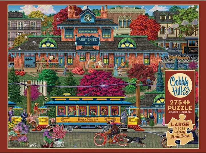 Actual product image Cobble Hill Puzzle 275 pieces XXL Pieces - Trolley Station (275 pieces)