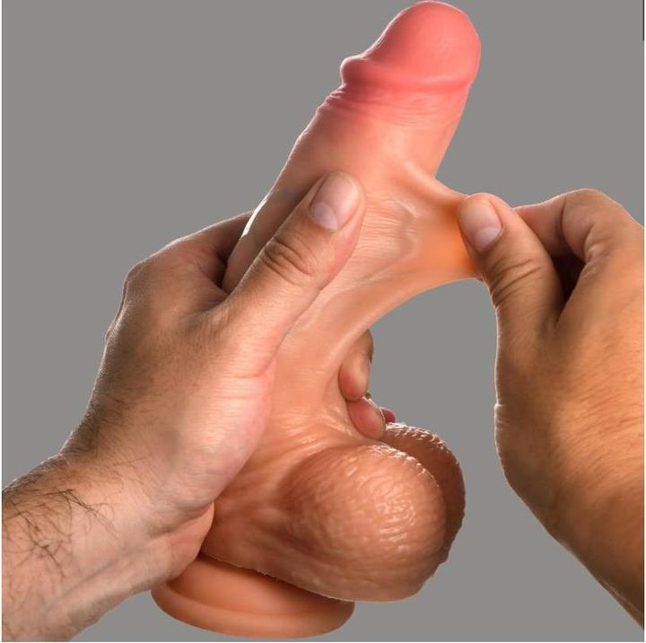 Image du produit Wicked Realistischer Dildo Mit Echten Hautfleischhoden 20'32 cm