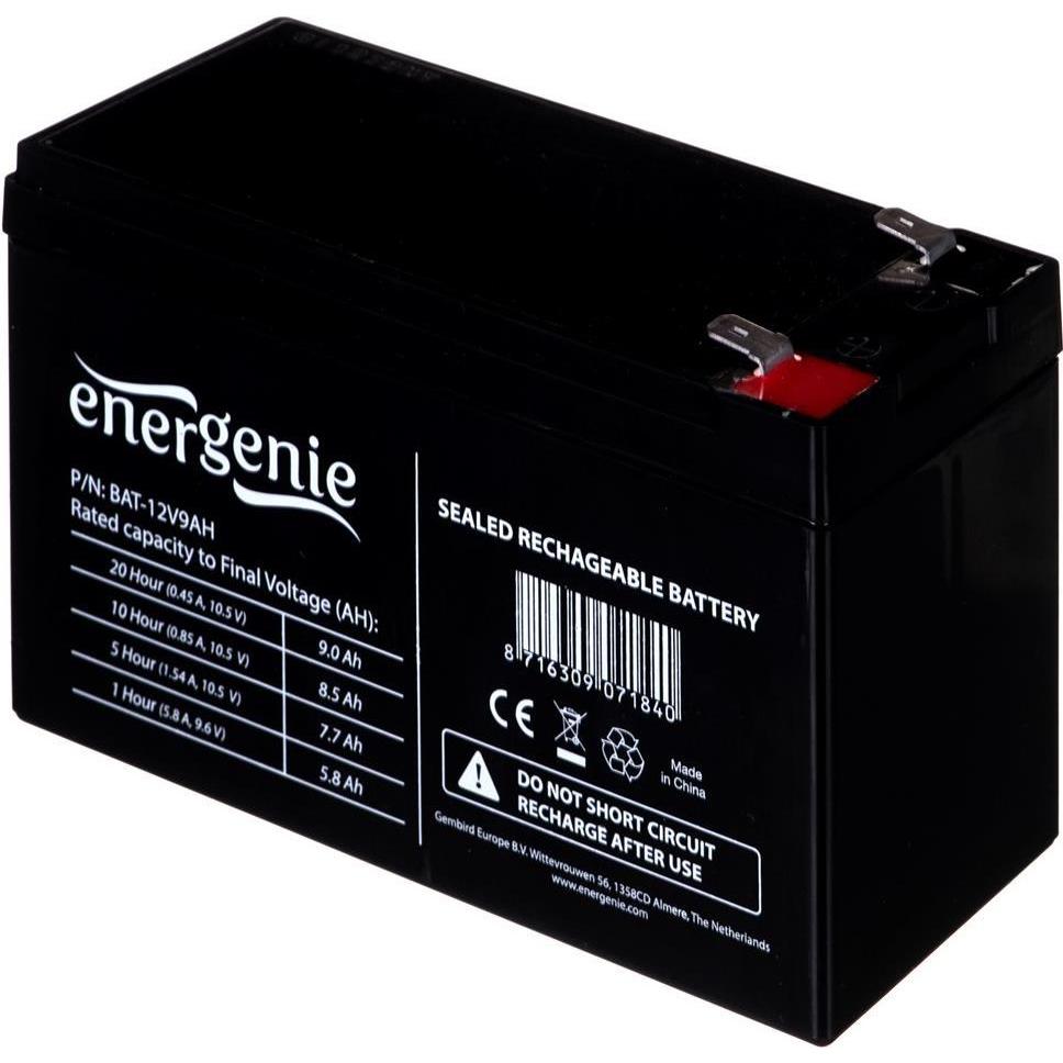 Gembird Batteria al piombo sigillata (VRLA) 9Ah 12V 12V UPS, Accessori per UPS