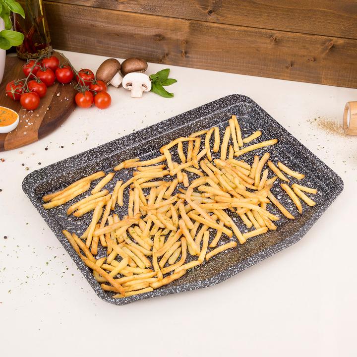 Produktbild CHG Pommes-Backblech "Granito" mit Wender