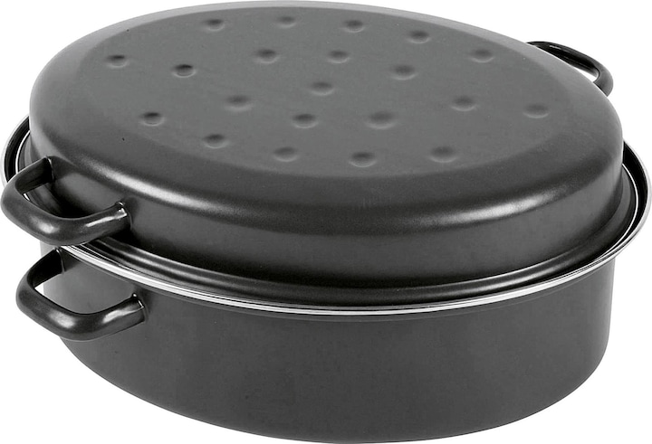 Produktbild Krüger Gänsebräter (42 cm, Bräter + Schmortopf, Edelstahl)