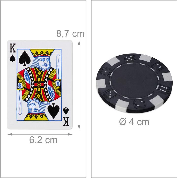 Produktbild Relaxdays Pokerkoffer (Multilingual)