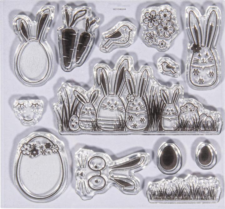 Produktbild Rayher Clear Stamps "Hasenfamilie"