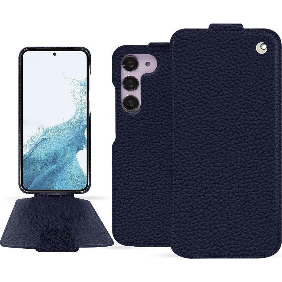 Noreve Lederschutzhülle vertikal (Samsung Galaxy S23+), Smartphone Hülle, Violett