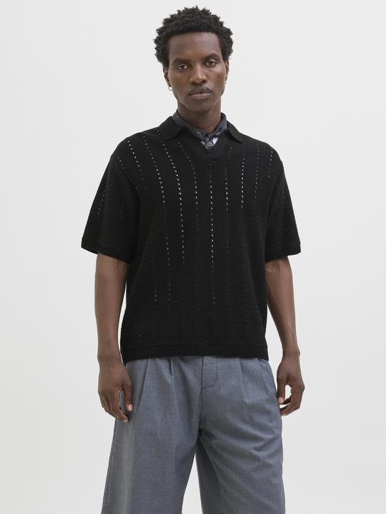Produktbild Jack & Jones Jorparos Knit Easter Ss Crochet Polo (S)