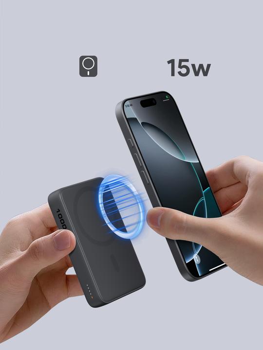 Actual product image Aukey MagFusion Slim (10000 mAh, 20 W, 38.50 Wh)