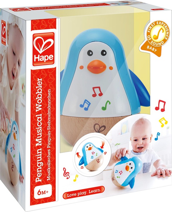 Actual product image Hape Stand-up Penguin (German)