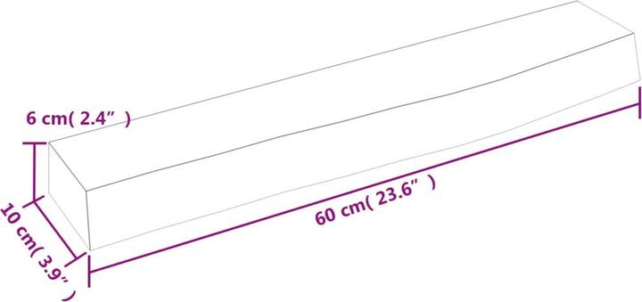 Immagine prodotto vidaXL Lian (60 x 10 x 6 cm)