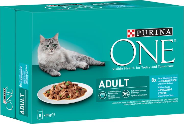 Image du produit Purina ONE Poisson océanique (Adulte, 8 pcs, 85 g)
