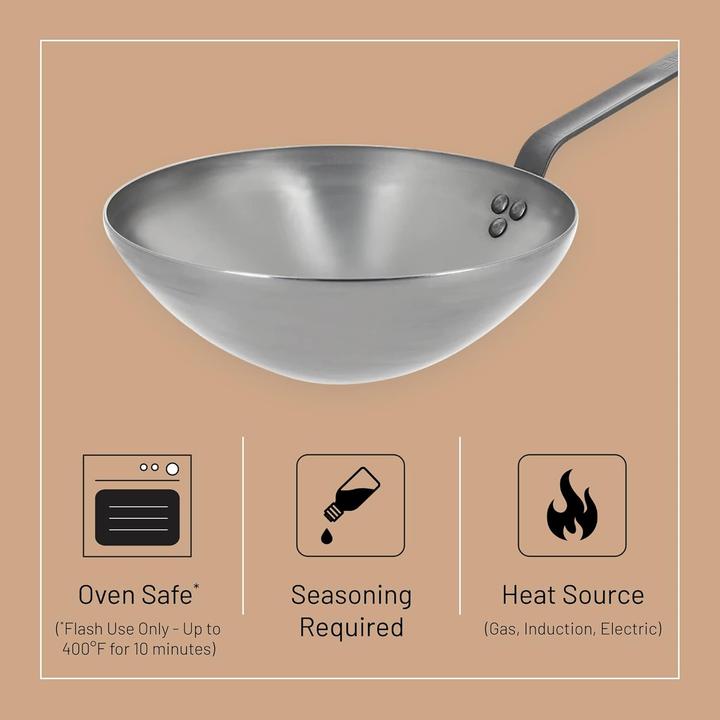 Actual product image de Buyer Mineral B Element (28 cm, Wok, Steel)