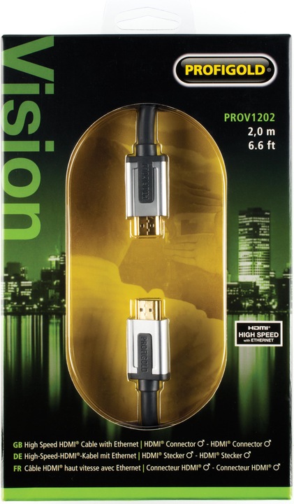 Actual product image Profigold SKY High-Speed HDMI Cable with Ethernet (2 m, HDMI)
