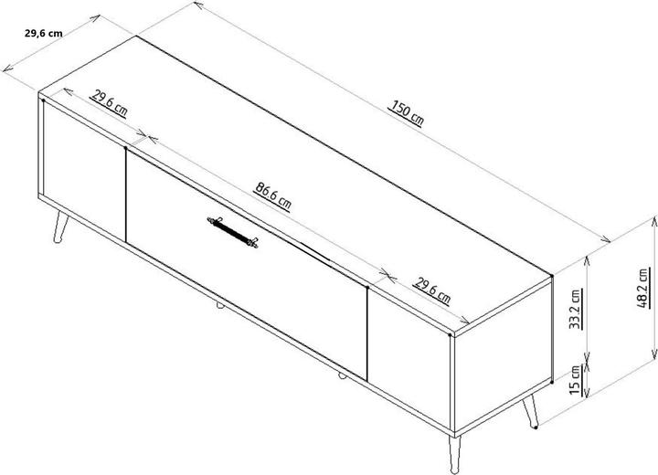 Produktbild Kalune Design Decory TV Stand (150 x 29.60 x 48 cm)