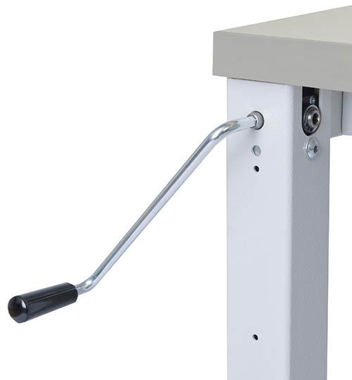 Bedrunka & hirth Table workergo 4 pieds avec réglage par manivelle (Métal)